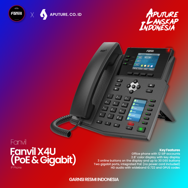 Fanvil X4U (PoE & Gigabit)